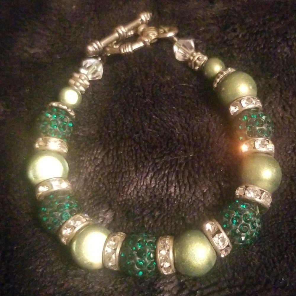 (🏷2/15)Bracelet - Shambhala Forest Green